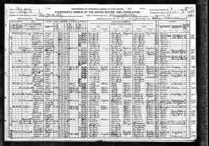 Louis Elkin and family 1920 census