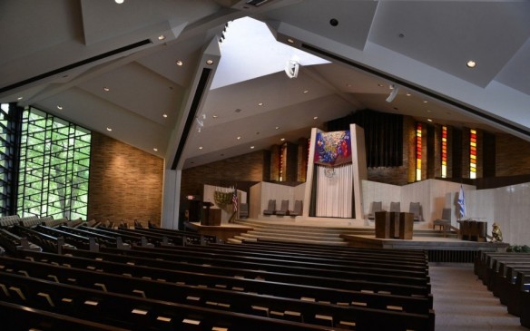 Percival Goodman sanctuary, Temple Beth El, Springfield, Massachusetts 